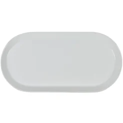 Plat ovale blanc