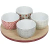 Plateau de service et bols carreaux de ciment 4 design