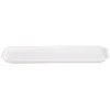 Plateau en plastique uni blanc