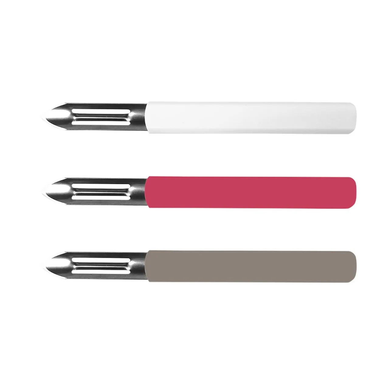 Éplucheur inox manche plastique uni