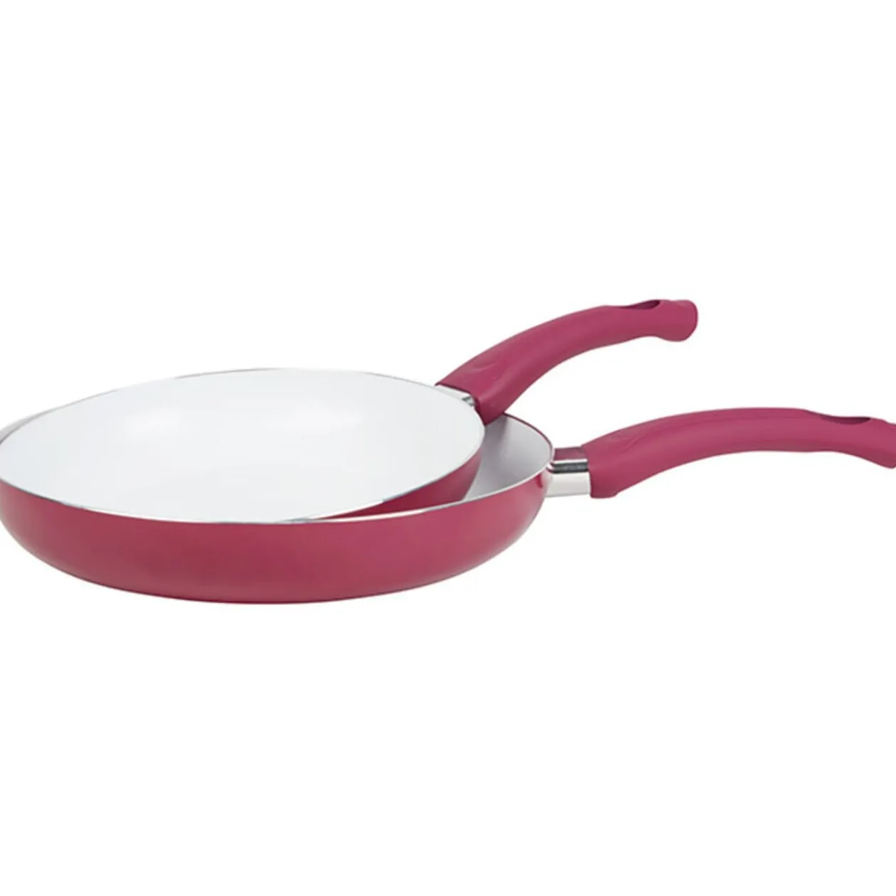 Poêle aluminium violette x2
