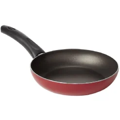 Poêle antiadhérente aluminium noir et rouge Ø20cm