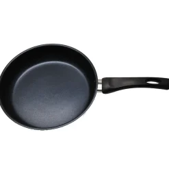 Poêle antiadhésive inox poignée bakélite noire