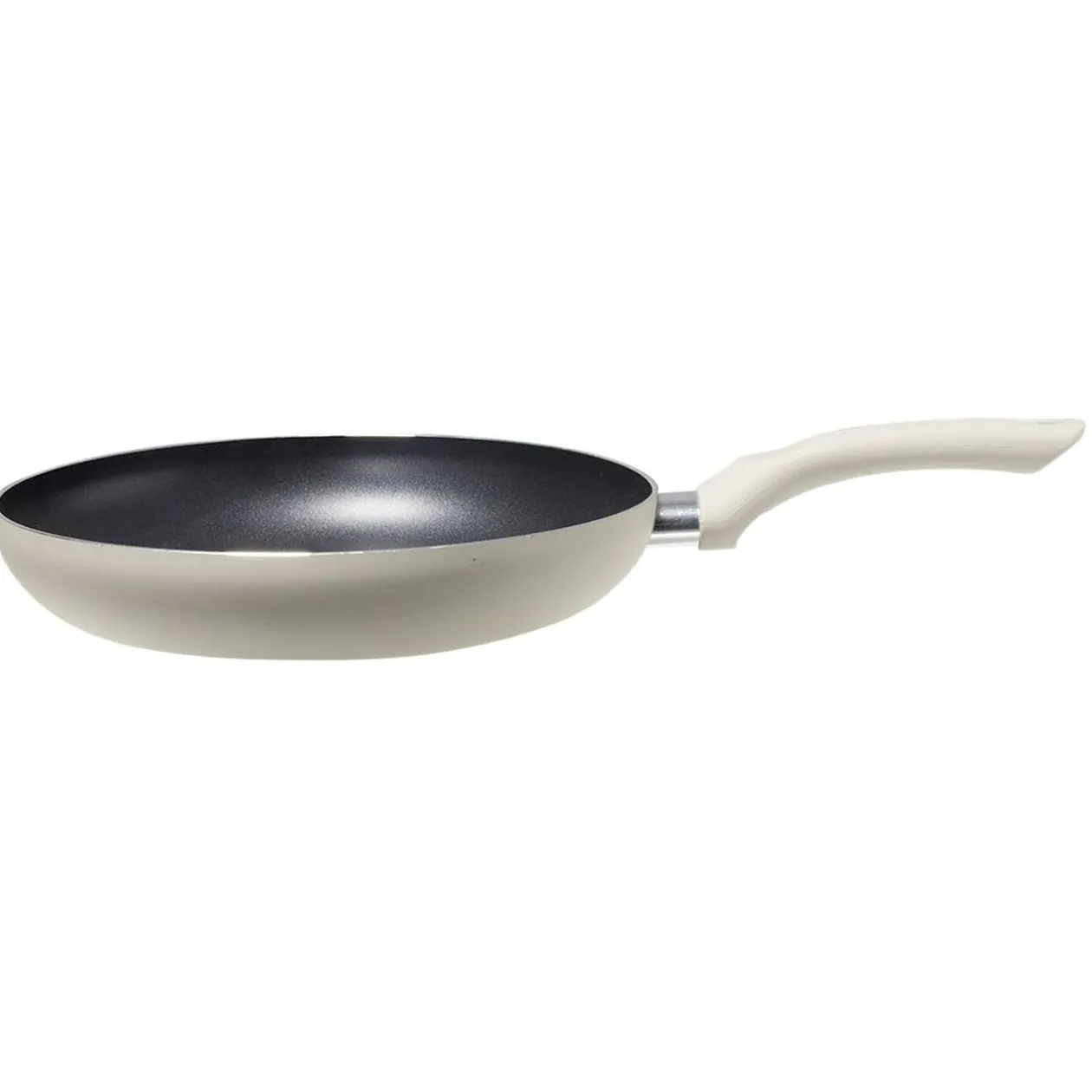 Poêle ronde en aluminium taupe x2