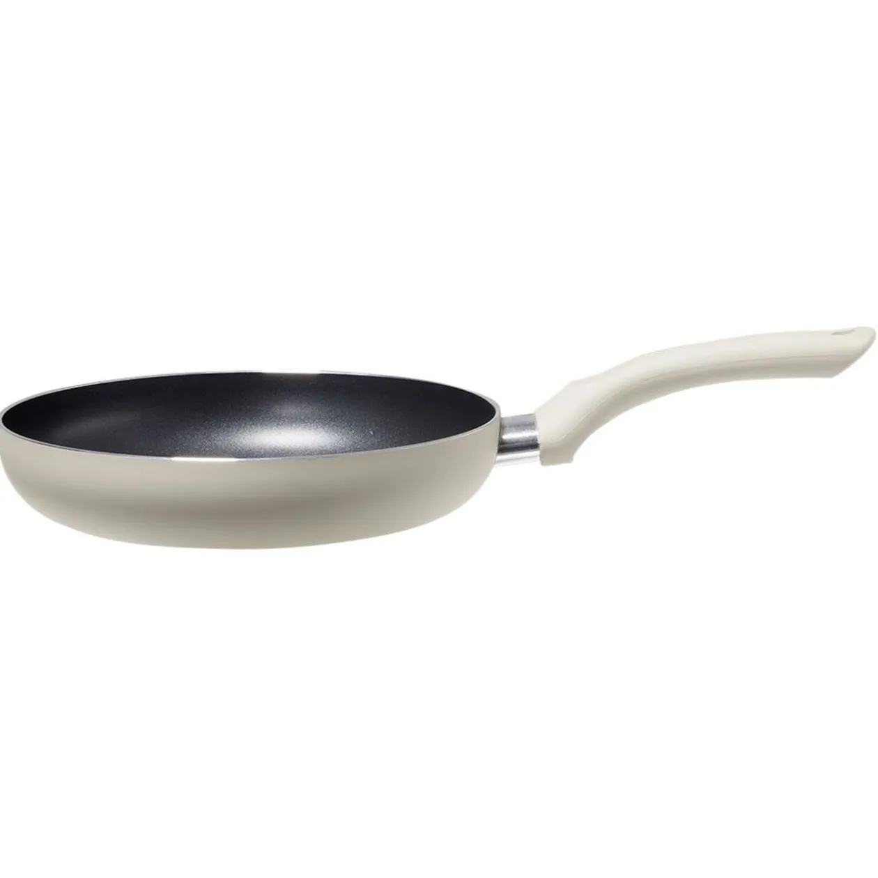 Poêle ronde en aluminium taupe x2