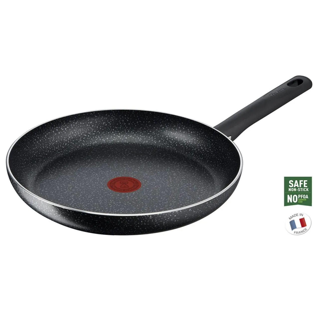 Poêle Téfal effet pierre grise et noire Ø30cm