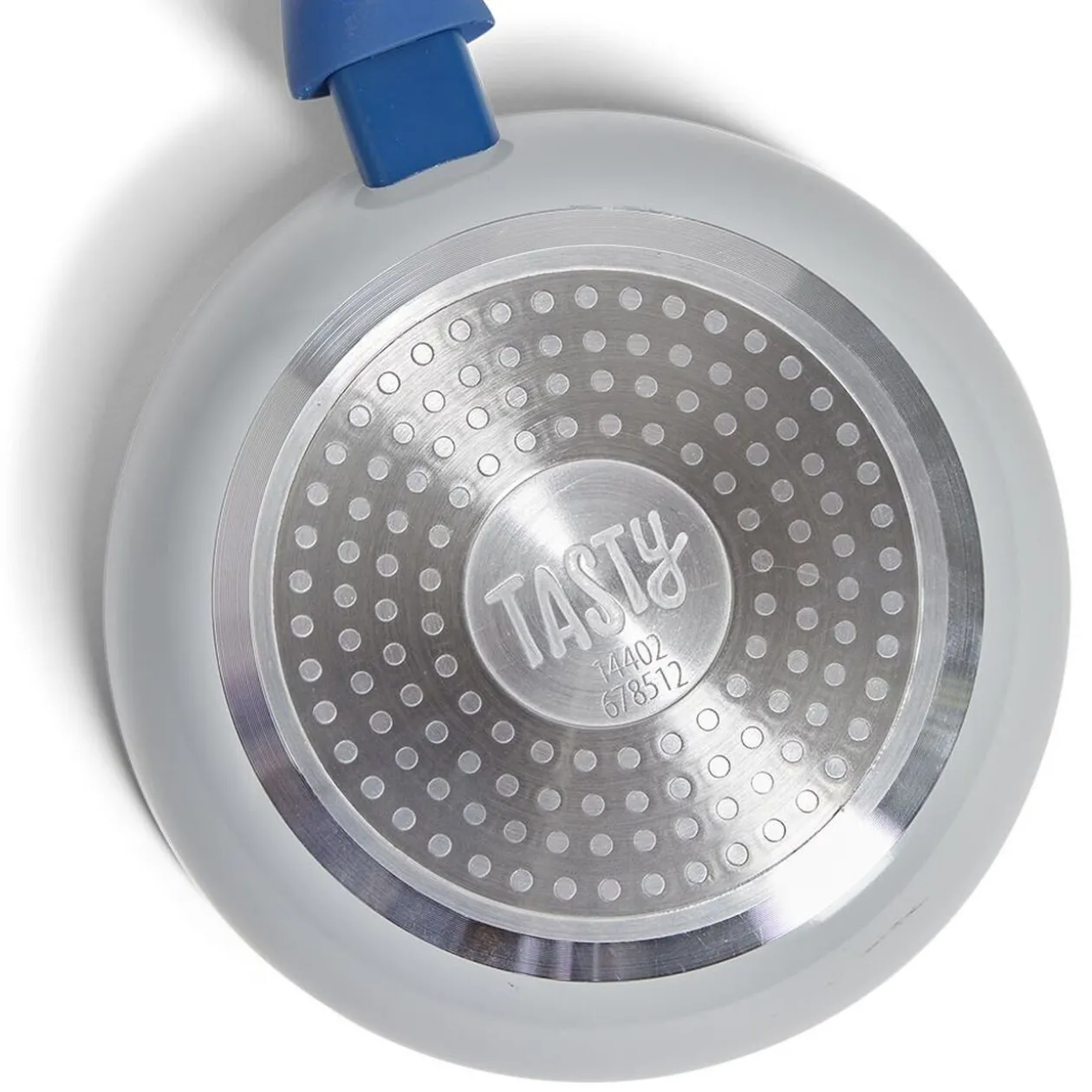 Poêle tous feux Ø28cm aluminium gris et bleu