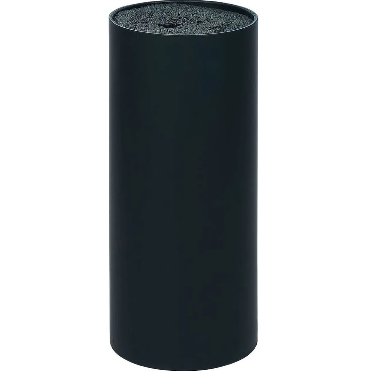 Porte couteaux plastique noir Ø11xH22,5cm