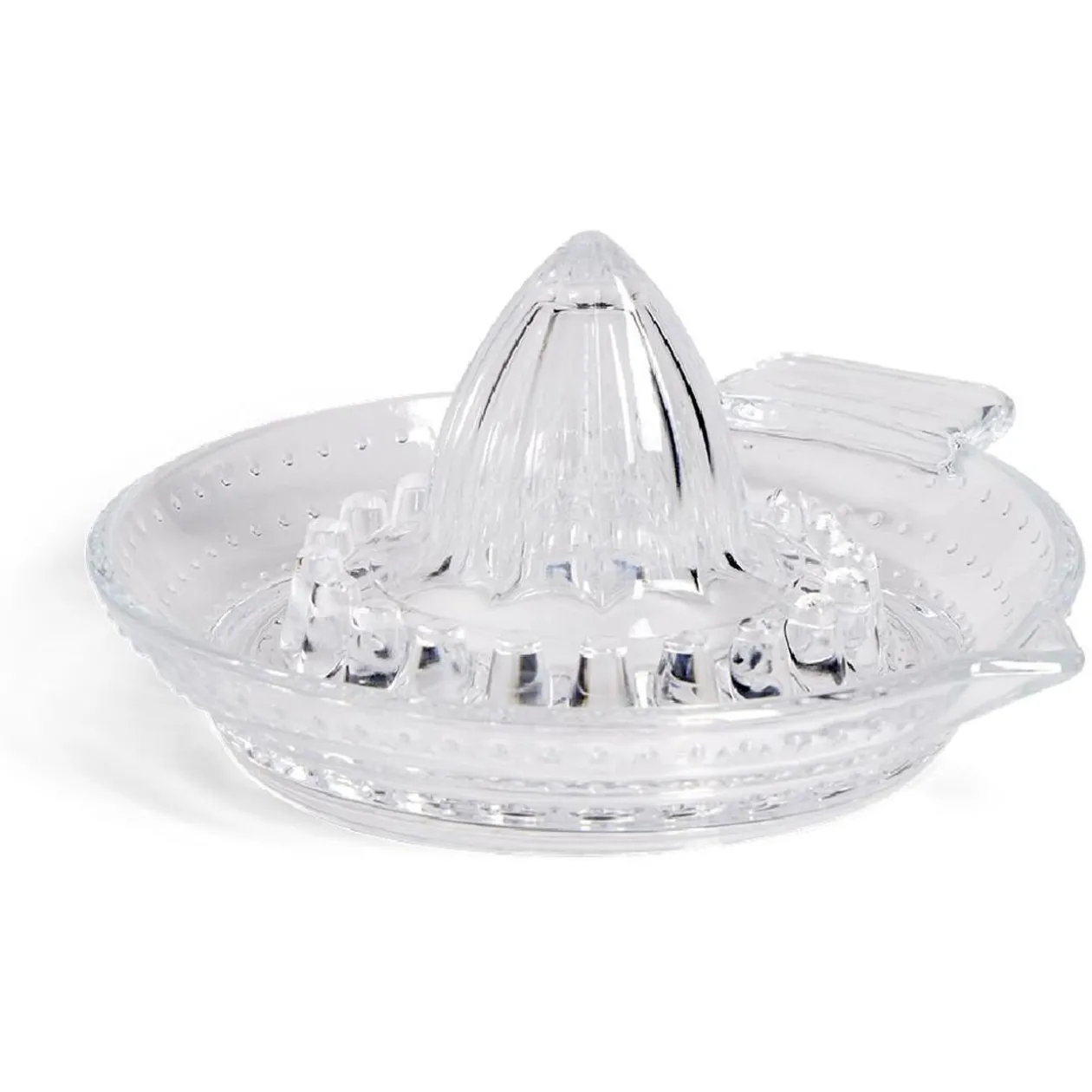 Presse citron en verre Ø13xH6,5cm