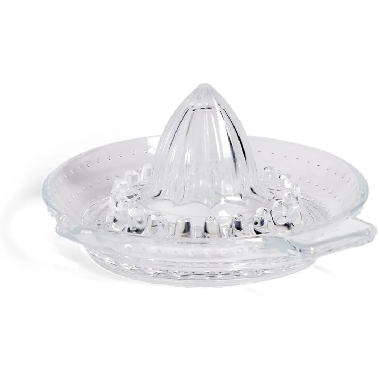 Presse citron en verre Ø13xH6,5cm