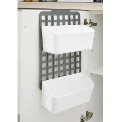 Rangement de porte ajustable gris