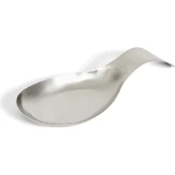 Repose cuillère inox gris 19x8x1,5cm