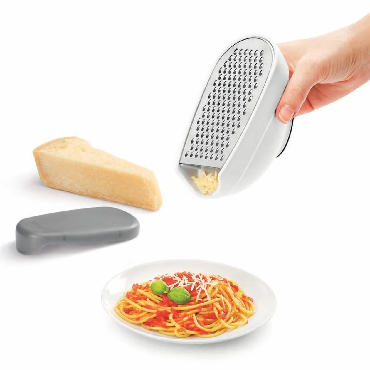 Râpe Metaltex avec couvercle et 3 lâmes interchangeables