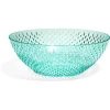 Saladier en plastique bleu effet martelé