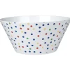Saladier mélaminé décor pois multicolore