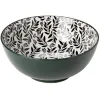 Saladier motif feuillage