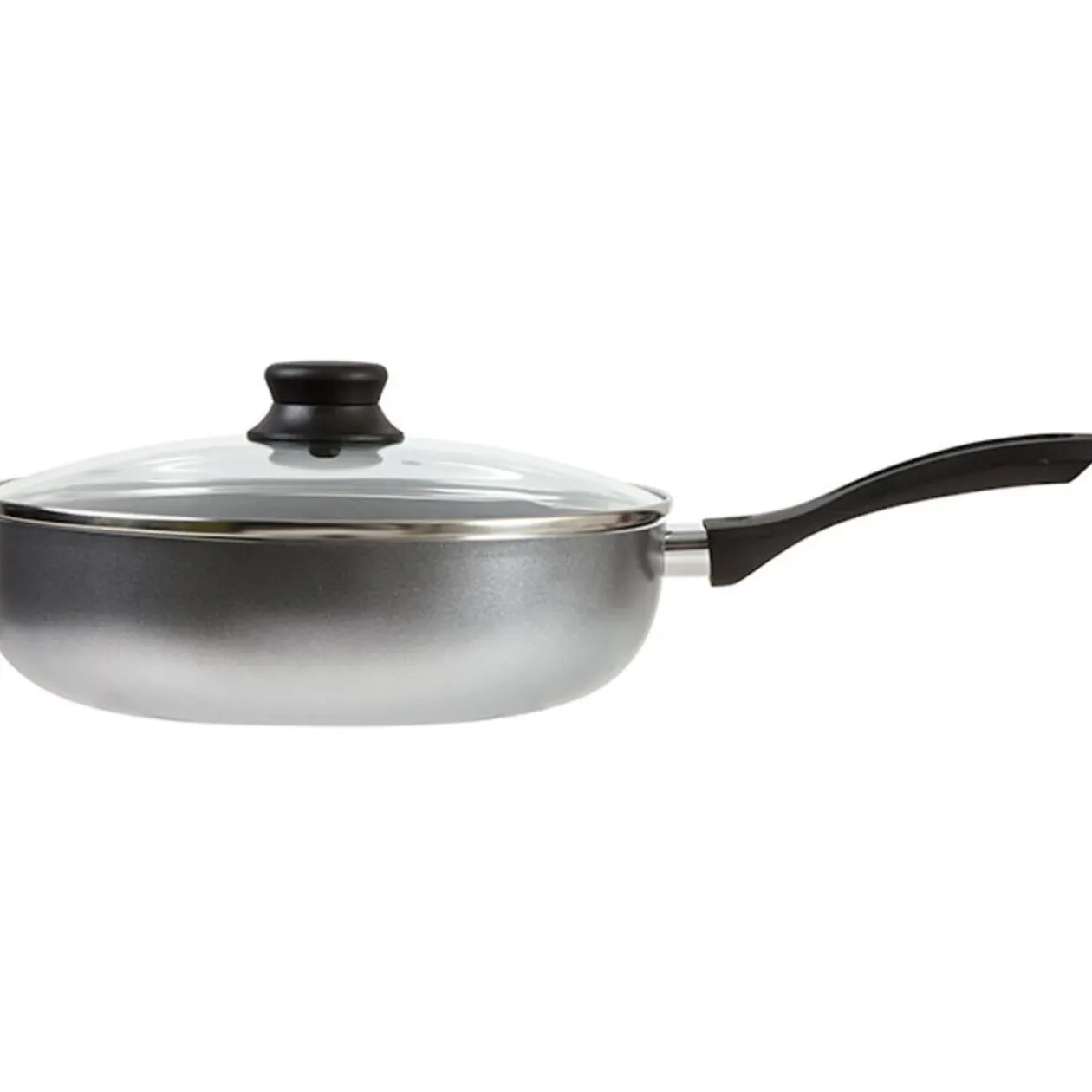 Sauteuse avec couvercle grise
