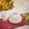Service vaisselle en verre transparent