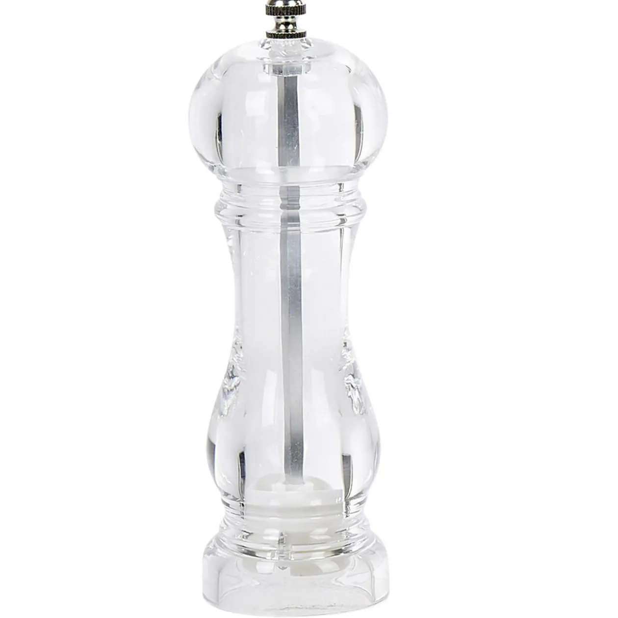 Set de 2 moulins poivre et sel gris transparent
