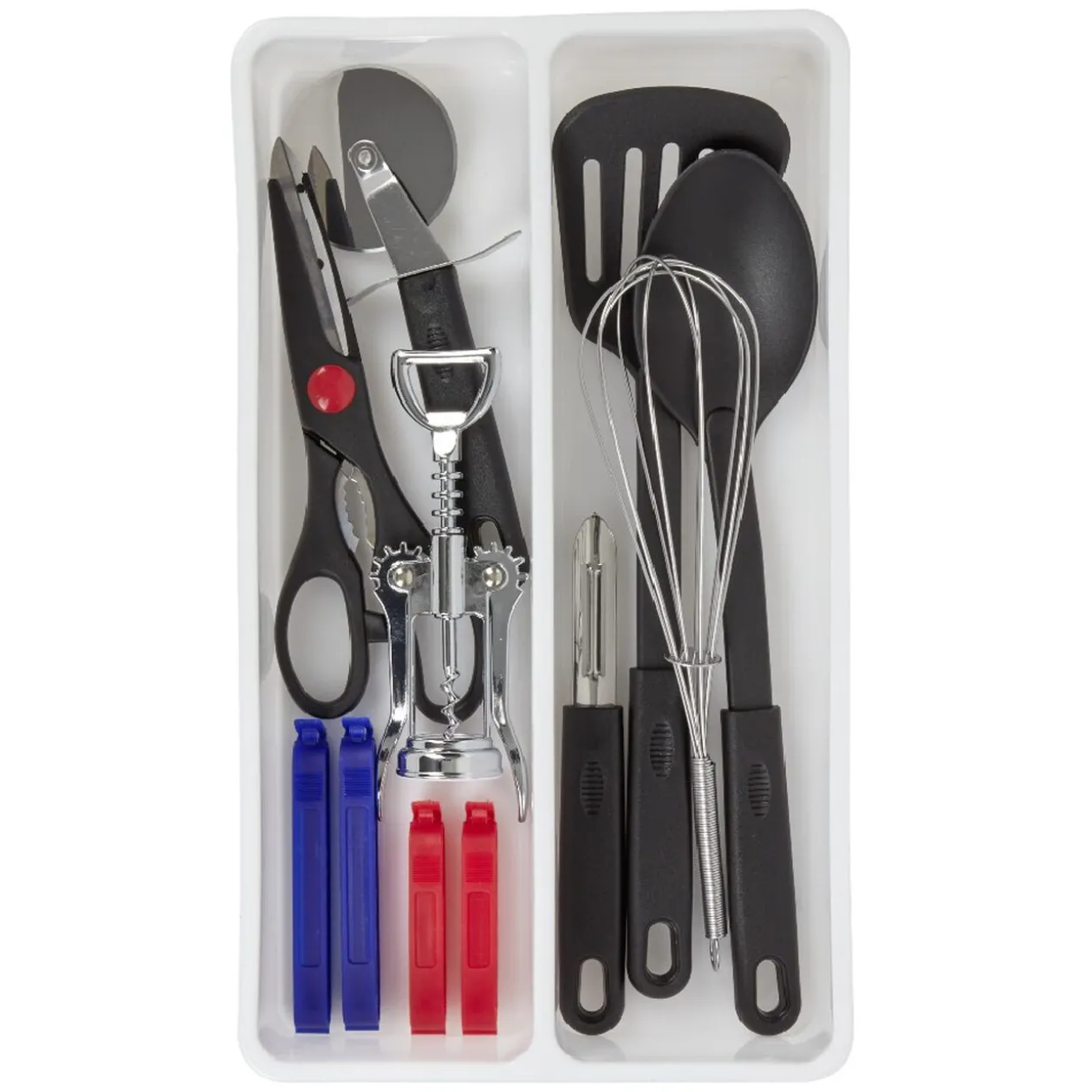 Set ustensile de cuisine 11 pièces avec bac de rangement
