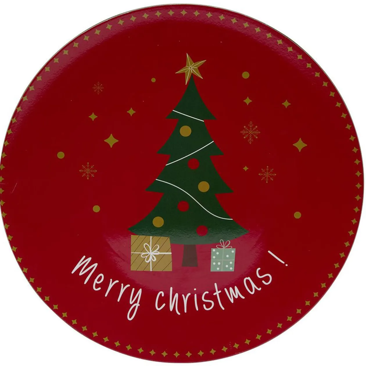 Sous assiette à motif sapin "Merry Christmas" Ø33 cm