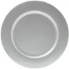 Sous assiette en plastique argenté