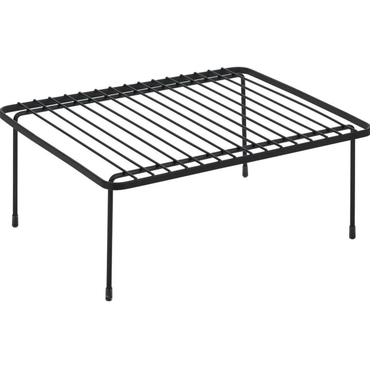 Support extensible en métal noir - L.43/69xl.20xH.14,5cm