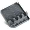 Support repose-cuillères plastique gris