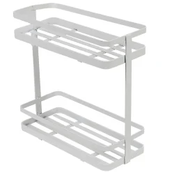 Étagère de cuisine design filaire métal blanc à poser