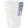 Verre à facette en plastique x4