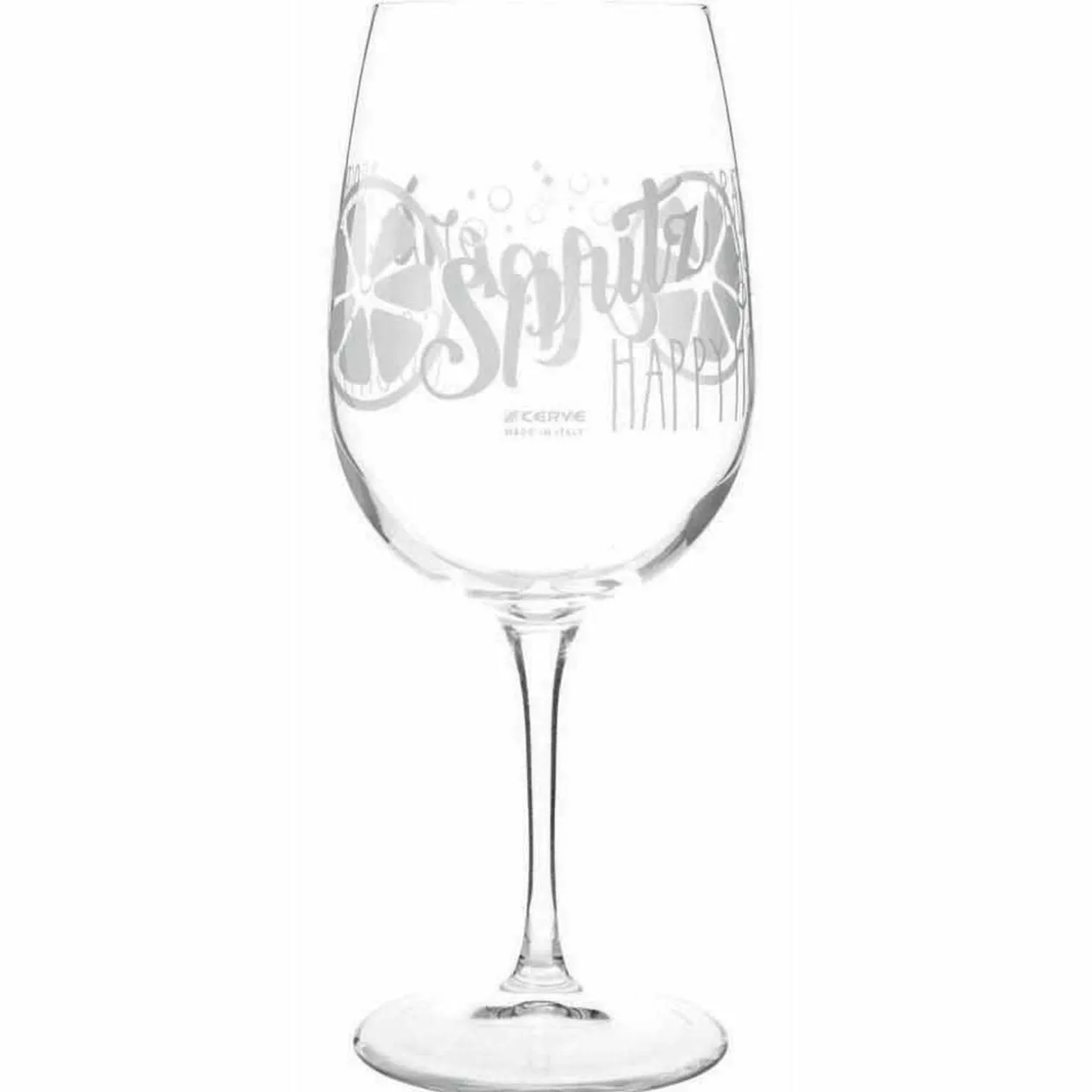 Verre à pied décor apéritif 50 cl x2