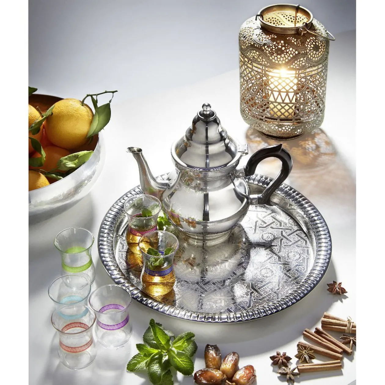 Verre à thé motif oriental Touareg x 6