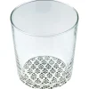Verre décor fleuri X3