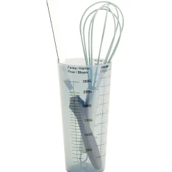 Verre doseur avec fouet et spatule