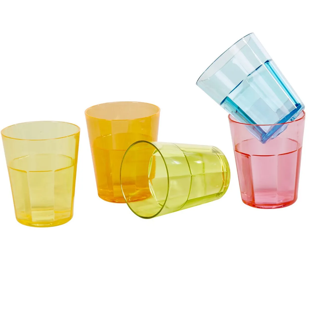 Verre shooter coloré x10