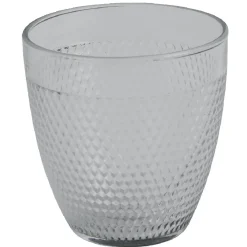 Verre transparent à relief x 3
