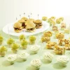 Verrine x50 + mini-cuillère x50 réutilisable transparent