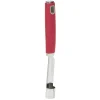 Vide pomme inox avec manche en polypropylène rouge