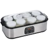 Yaourtière 8 pots en aluminium gris
